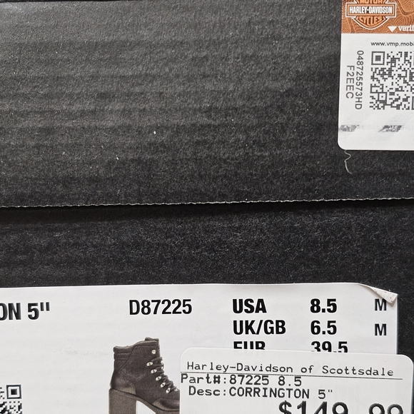 Harley-Davidson Women's Black Ankle Boots - Picture 6 of 7